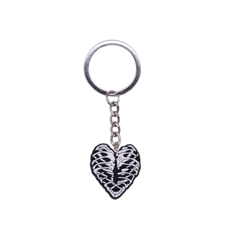 Wholesale 10pcs/pack Cartoon Horror Gesture PVC Keychain
